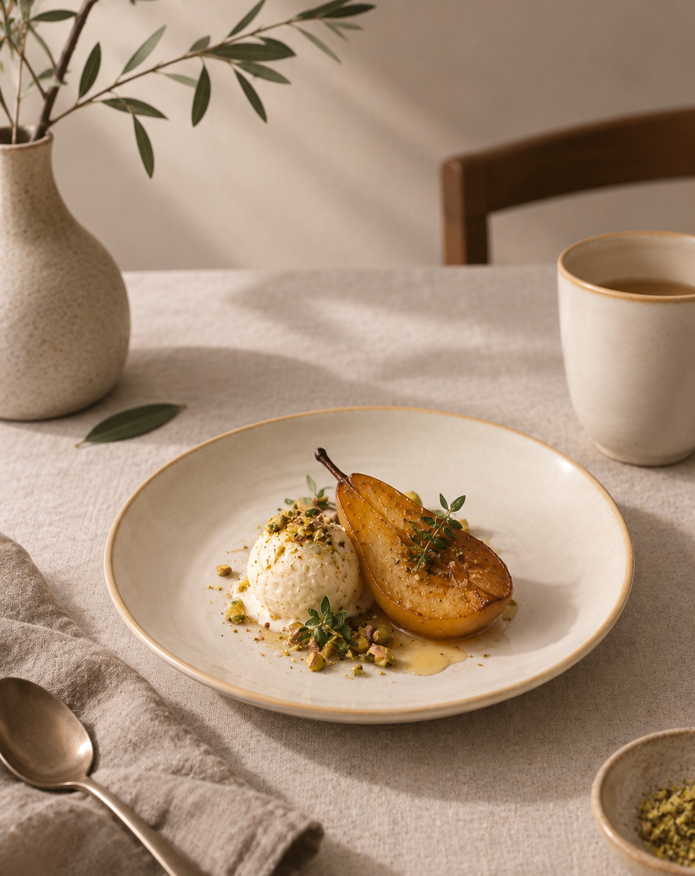 Stoneware Flad Salad Plate 9" | Edge